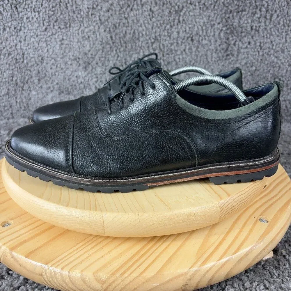 Cole Haan Grand 360 Richardson Cap Toe Oxford Mens 11.5 Leather Black Suede Shoe